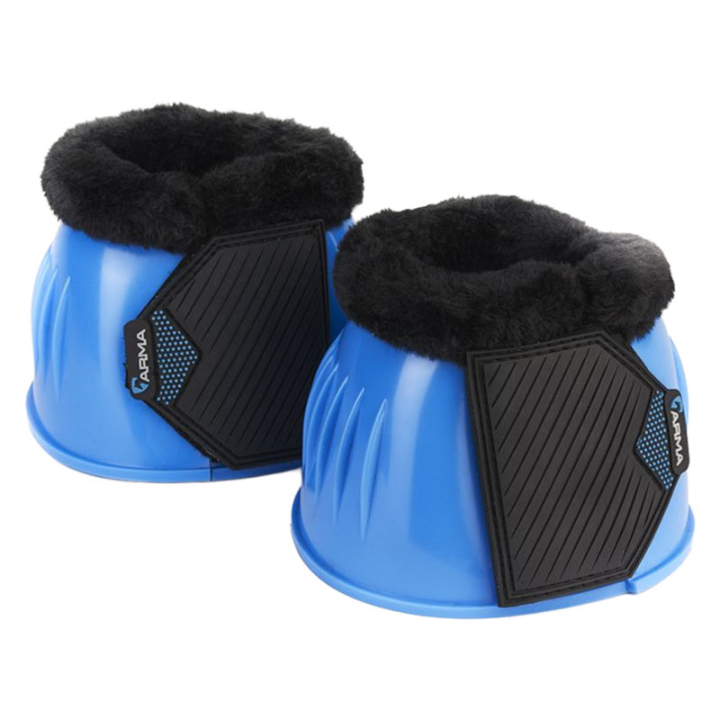 Cloches Glossy PVC Fleece Bleu dans le groupe Équipement cheval / Protections des Membres / Cloches  chez Equinest (SH1028418PBL_r)