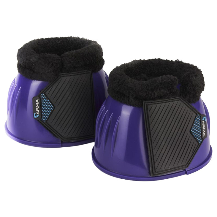 Cloches Glossy PVC Fleece Violet dans le groupe Équipement cheval / Protections des Membres / Cloches  chez Equinest (SH1028433PPU_r)