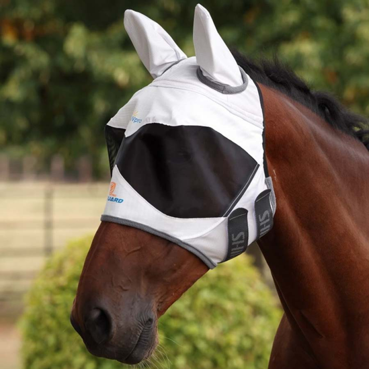 Masque anti-mouches Sun Shade with Ears Blanc dans le groupe Anti-mouches / Masques anti-mouches  chez Equinest (SH108750WH_r)