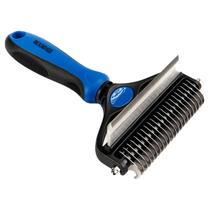 Raclette de mue EZI-GROOM Noir/Métal dans le groupe Produits de soins / Brosses et étrilles / Racleurs de poils & pierres de toilettage chez Equinest (SH1120BA)
