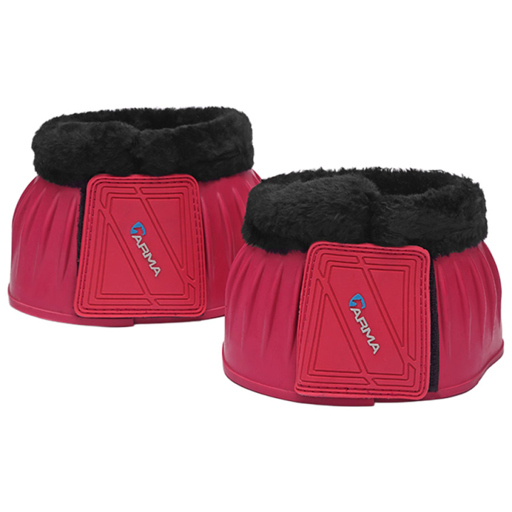 Cloches en Caoutchouc Polaire Rose dans le groupe Équipement cheval / Protections des Membres / Cloches  chez Equinest (SH134FRs_r)