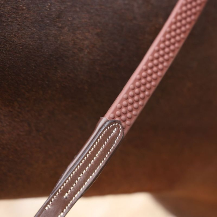 Rênes LUSSO Opus Soft Grip Marron dans le groupe Équipement cheval / Rênes / Rênes en caoutchouc chez Equinest (SH516103BR_r)