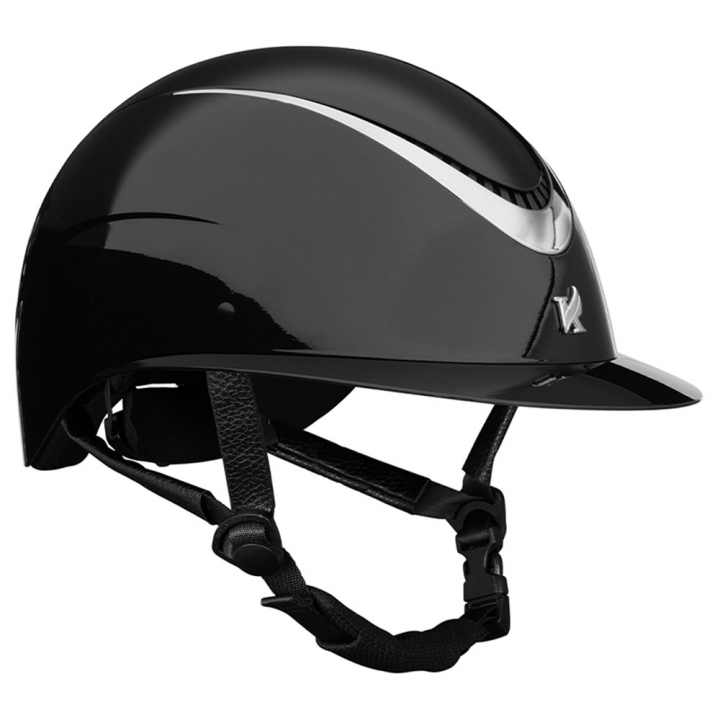 Casque d'équitation Alina Ellipse Glossy Noir/Métal dans le groupe Équipement d'équitation / Casque d'équitation / Visière solaire chez Equinest (SH652368BAGR_r)