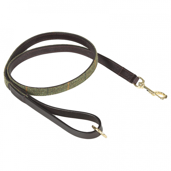 Laisse Tweed/Läder 110cm Vert dans le groupe Chien / Laisses chez Equinest (SH6633GN-110)