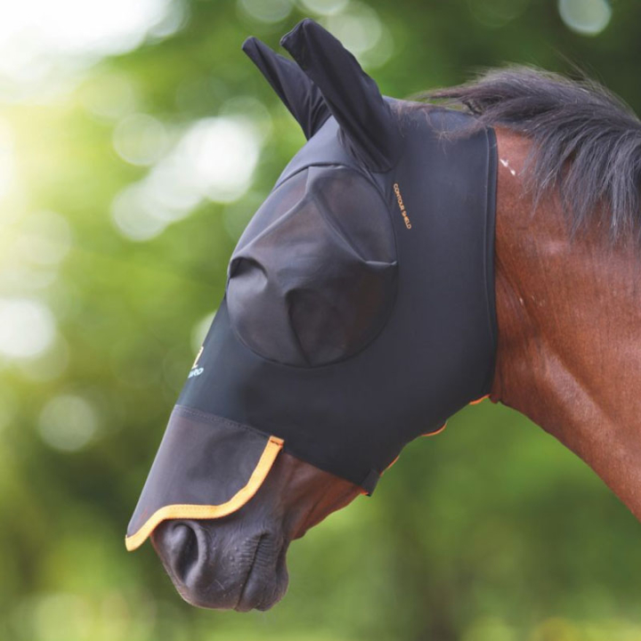 Bonnet anti-mouches Stretch med Öron & Nos Noir dans le groupe Anti-mouches / Masques anti-mouches chez Equinest (SH66810BA_r)