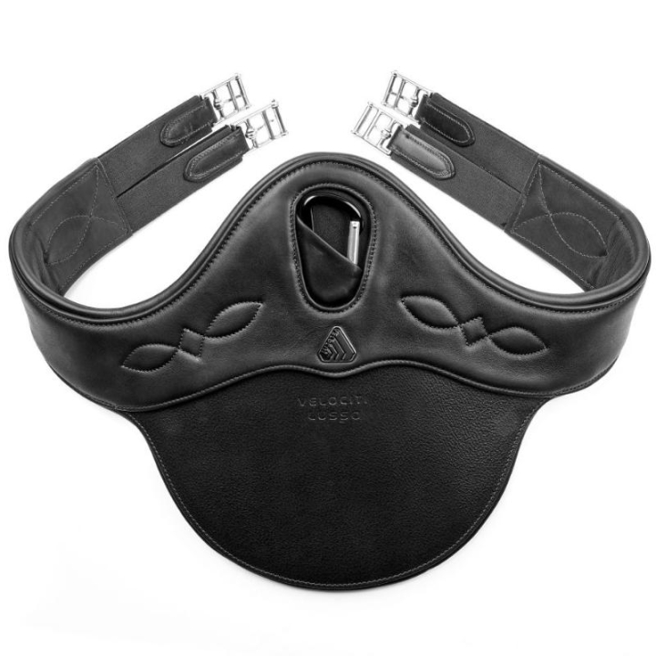 Protège-ventre LUSSO Elastic Noir dans le groupe Équipement cheval / Sangles bavette chez Equinest (SH715011BA_r)