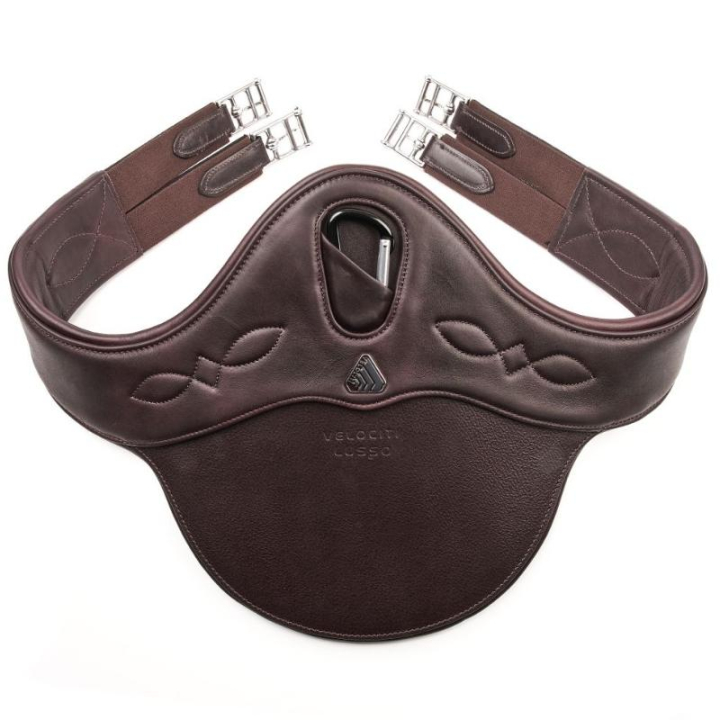 Protège-ventre LUSSO Elastic Marron dans le groupe Équipement cheval / Sangles bavette chez Equinest (SH715021BR_r)