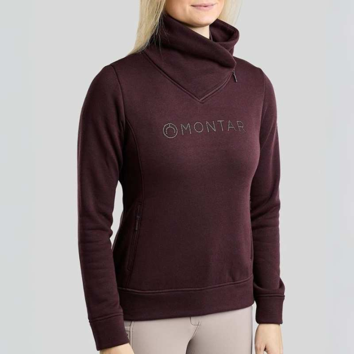 Sweatshirt MoNaja Gun Metal Crystals Fig dans le groupe Vêtements d'équitation / Pulls chez Equinest (SW251136LFIG_r)