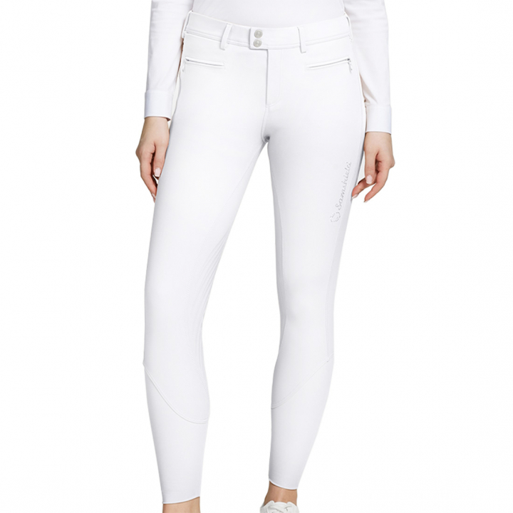 Pantalon d'équitation Adele Genoux Renforcés Blanc dans le groupe Vêtements d'équitation / Pantalons d'équitation / Culottes d'équitation chez Equinest (W-ADELEWH)