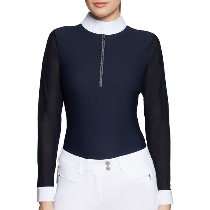 Haut de compétition Lily Boreal Bleu Marine dans le groupe Vêtements d'équitation / T-shirts & Hauts d'équitation / Chemises & polos de concours chez Equinest (WLILYBOLSNA_r)