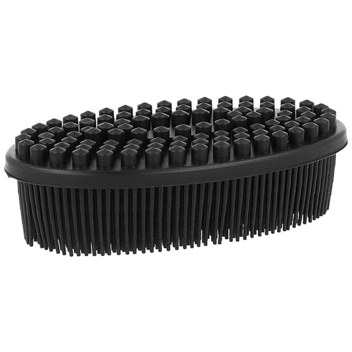 Brosse en caoutchouc Essential Noir dans le groupe Écurie & Pré / Matériel pour l'écurie / Nettoyage chez Equinest (WR005BA)