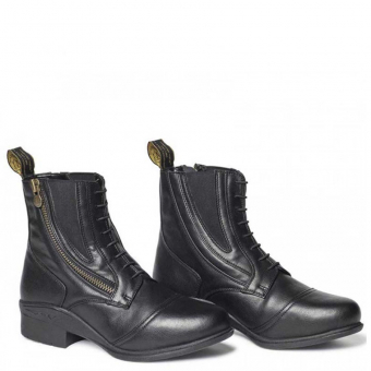 Boots d'équitation Veganza Side Zip Paddock Noir