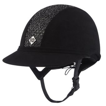 Casque d'équitation SP8 Sparkly Plus Micromocka Noir/Noir bling