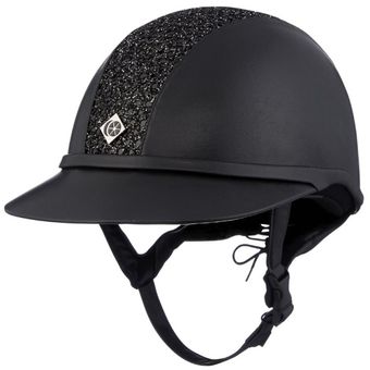 Casque d'équitation SP8 Sparkly Plus Cuir Noir/Noir bling