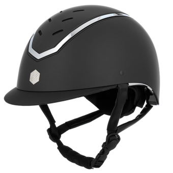 Casque d'équitation Kylo Matte Noir/Argent