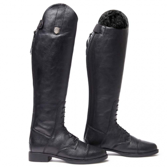 Bottes d'équitation d'hiver Junior Veganza Winter Young Noir