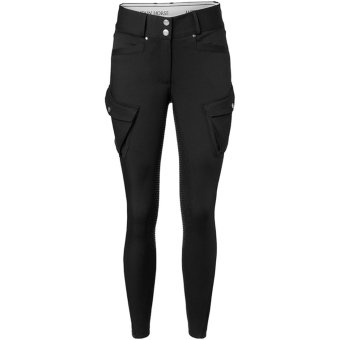Pantalon d'équitation Estelle Cargo Full Grip Noir