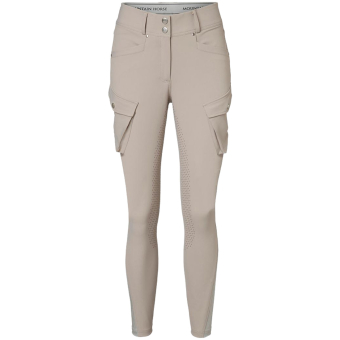 Pantalon d'équitation Estelle Cargo Full Grip Gris