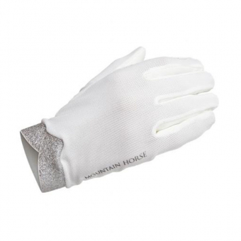 Gants d'équitation Shine Blanc