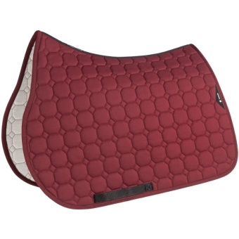 Tapis de selle de saut Octagon Bordeaux