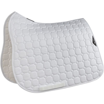 Tapis de selle de dressage Octogone Blanc
