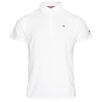 Top de compétition Barn/Junior Classic Short Sleeve Boys Blanc