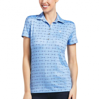 Polo Motif Full Cheek Print Bleu