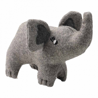 Jouet pour chien Éléphant Eiby en laine Gris