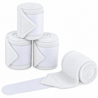 Bandages Shetty Fleece 4-pack Blanc