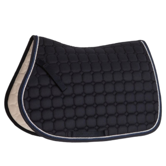 Tapis de selle Zari Shine Bleu marine/Argent