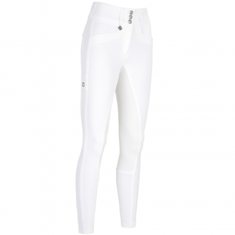 Pantalon d'équitation New Candela Grip siège complet blanc