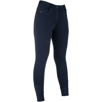 Pantalon d'équitation chauffant Comfort Full Grip Bleu Marine