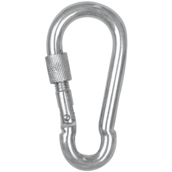 Mousqueton de sécurité Screw Cap Argent
