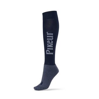 Chaussettes équitation Logo Bleu Marine