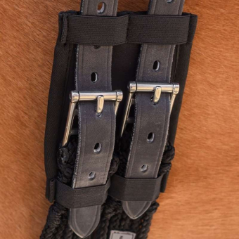 Protège-boucles pour sangle de dressage Noir