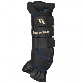 Guêtres d'écurie Royal Quick Wraps Deluxe Noir/Bleu Marine