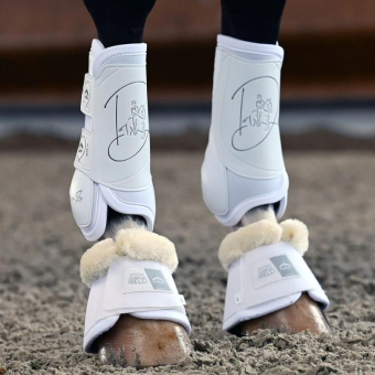 Guêtres de dressage avant velcro Absolute Blanc