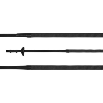 Rênes en caoutchouc Magna Grip Selected Noir