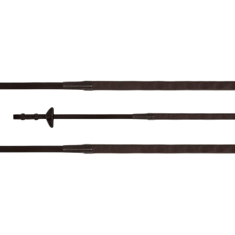 Rênes en caoutchouc Magna Grip Selected Chocolate
