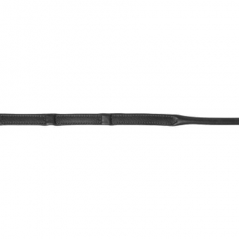 Rênes avec Arrêtoirs Couture Arrondie Noir