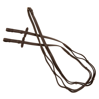 Rênes Hunter Supreme Marron/Or