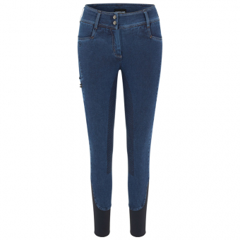 Pantalon d'équitation KLKayce Denim intégralement doublés Bleu Marine