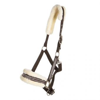 Licol avec Ludd Brun/Naturel