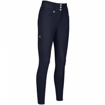 Pantalon d'équitation New Candela FFL siège complet Bleu Marine