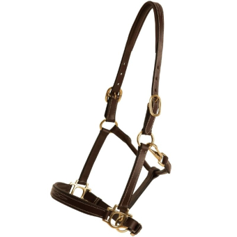 Licol en cuir Fancy Marron