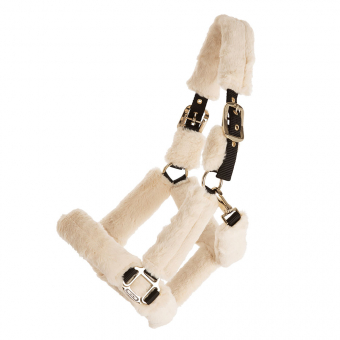 Licol Cozy avec polaire Noir/Naturel