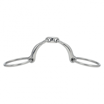 Mors à double brisure Courbé avec anneaux mobiles HG