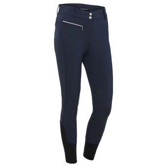 Pantalon d'équitation Alissa avec grip au genou Bleu Marine
