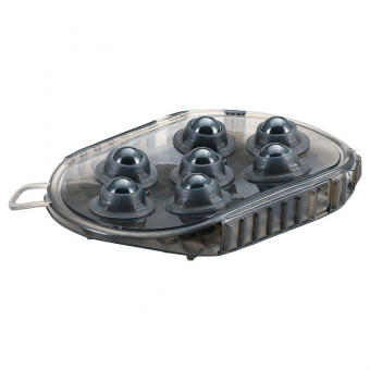 Brosse de Massage Gel Comb HG Noir