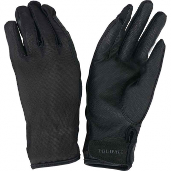 Gants d'équitation Bai Sun-Tech Noir